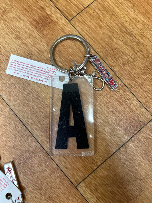 MARQUEE LETTER KEYCHAIN - A