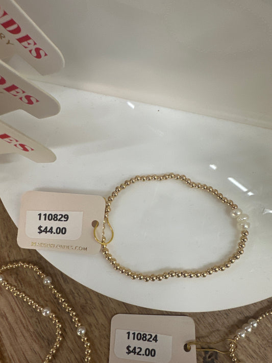 HARPER BRACELET - GOLD & PEARL