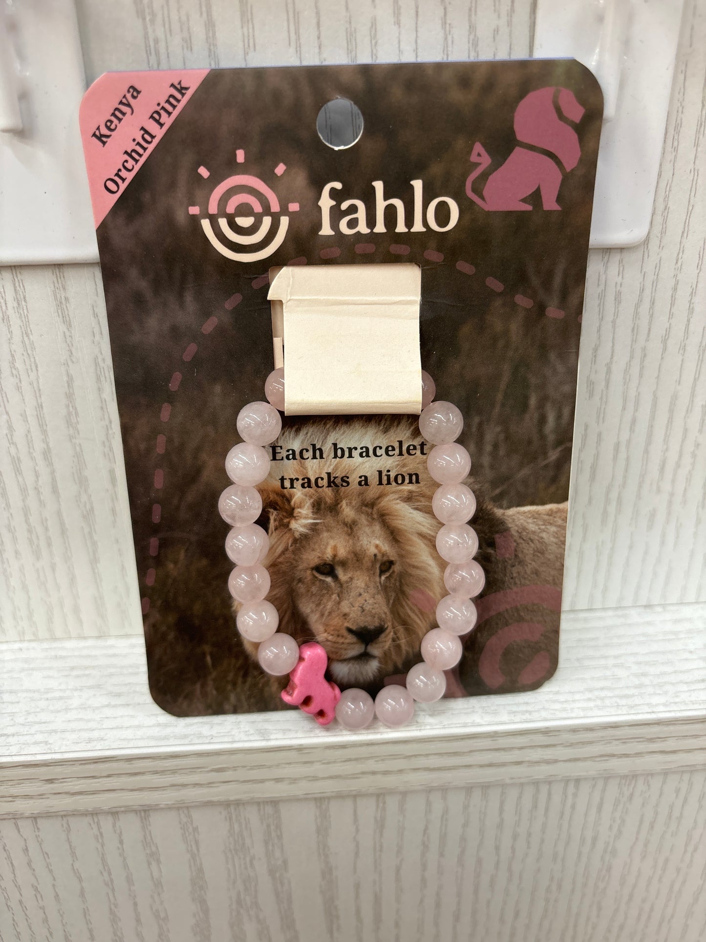 THE VOYAGE BRACELET- KENYA ORCHID PINK - LION