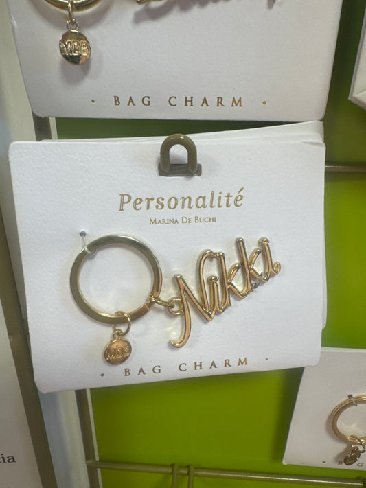 BAG CHARM KEYCHAIN - NIKKI