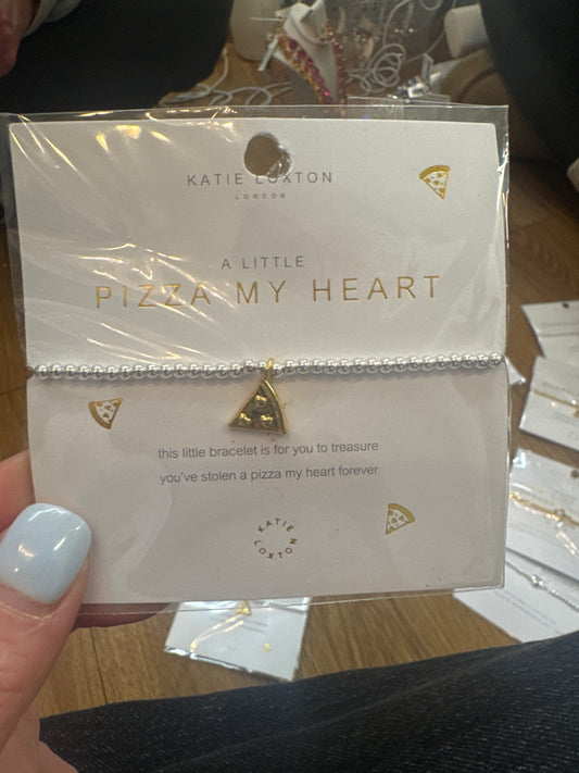 A LITTLE PIZZA MY HEART BRACELET