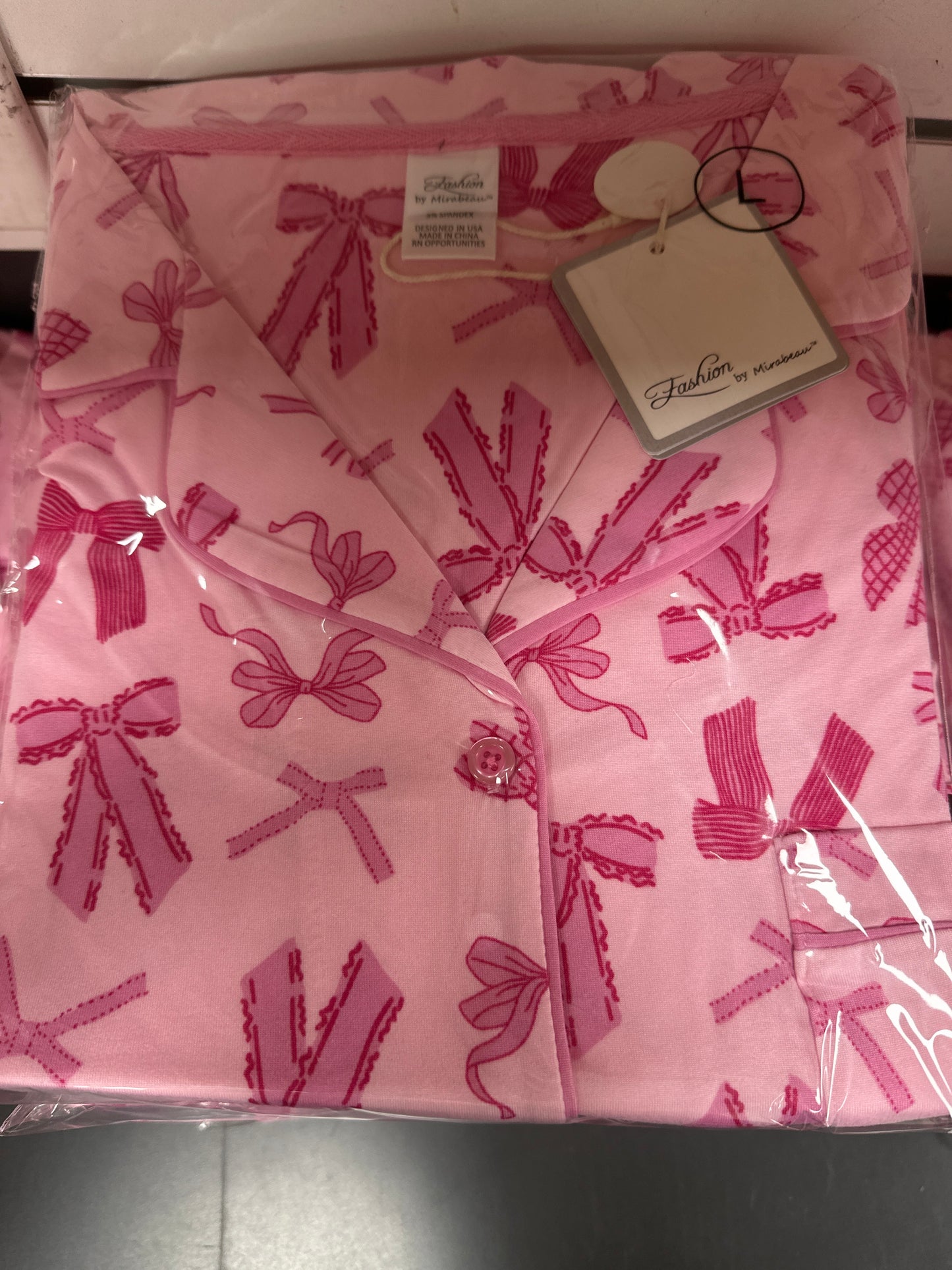 Princess Pink Bow Bliss Short Sleeve Lounge Set