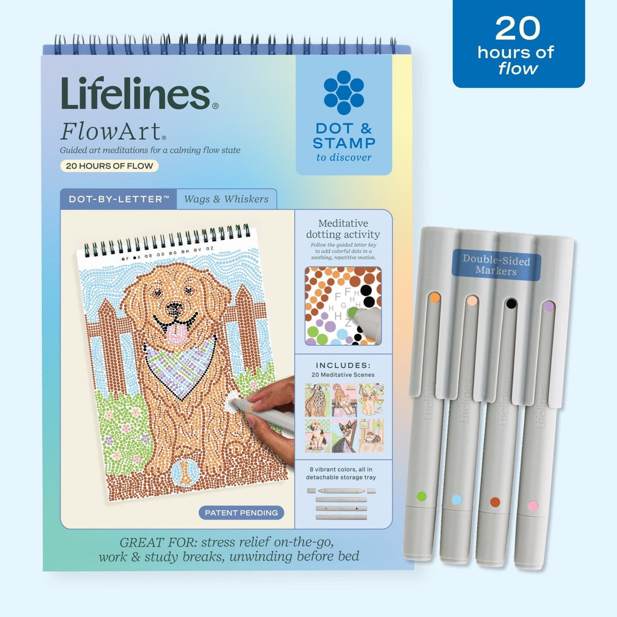 LIFELINES - FLOW ART - DOT-BY-LETTER