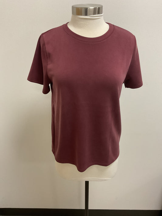 MAROON TECHNO SUAVE CREW NECK TEE