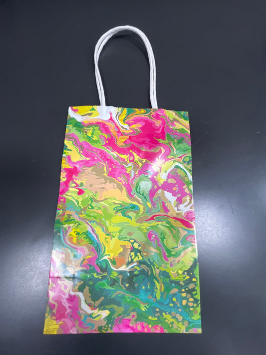 MARBLE SPLASH PAPER GIFT BAG