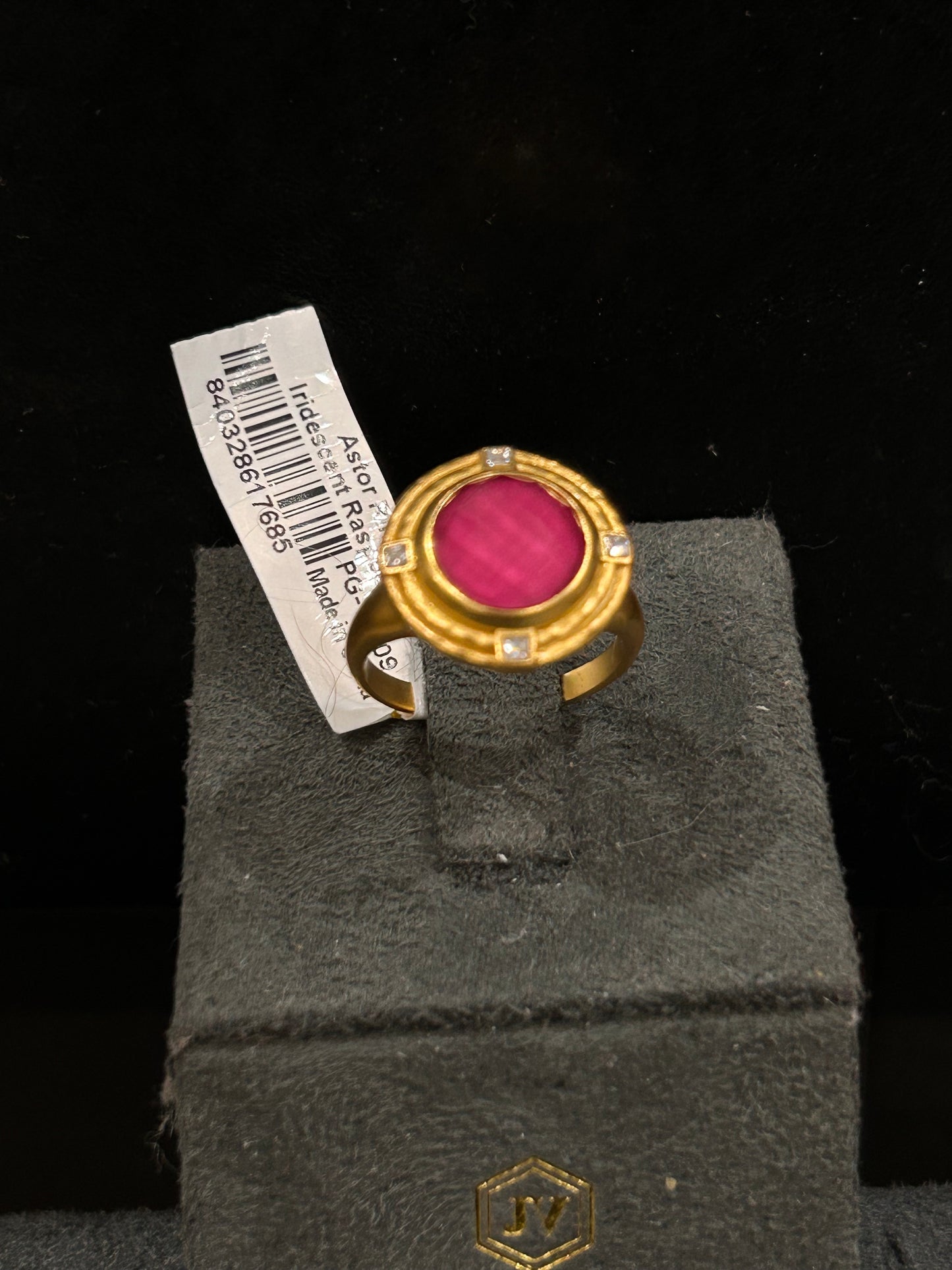 ASTOR RING - IRIDESCENT RASPBERRY