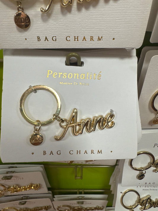 BAG CHARM KEYCHAIN - ANNE