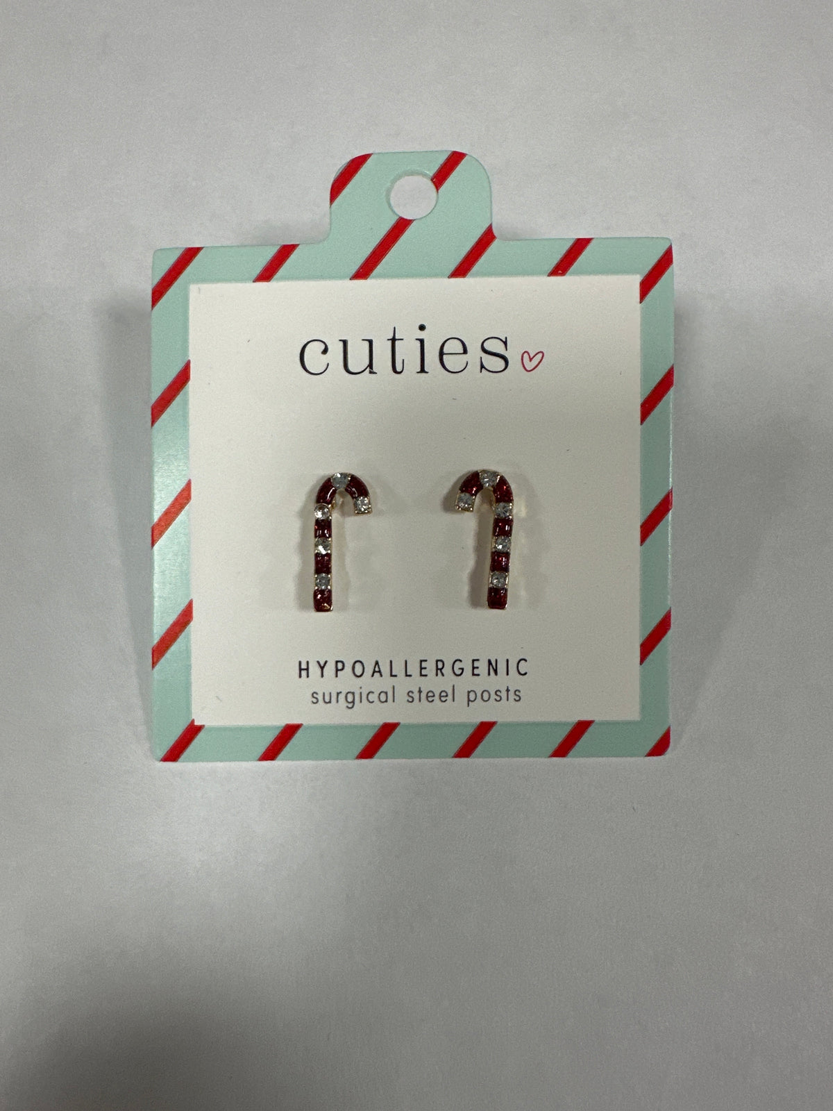 CRYSTAL CANDY CANES EARRINGS
