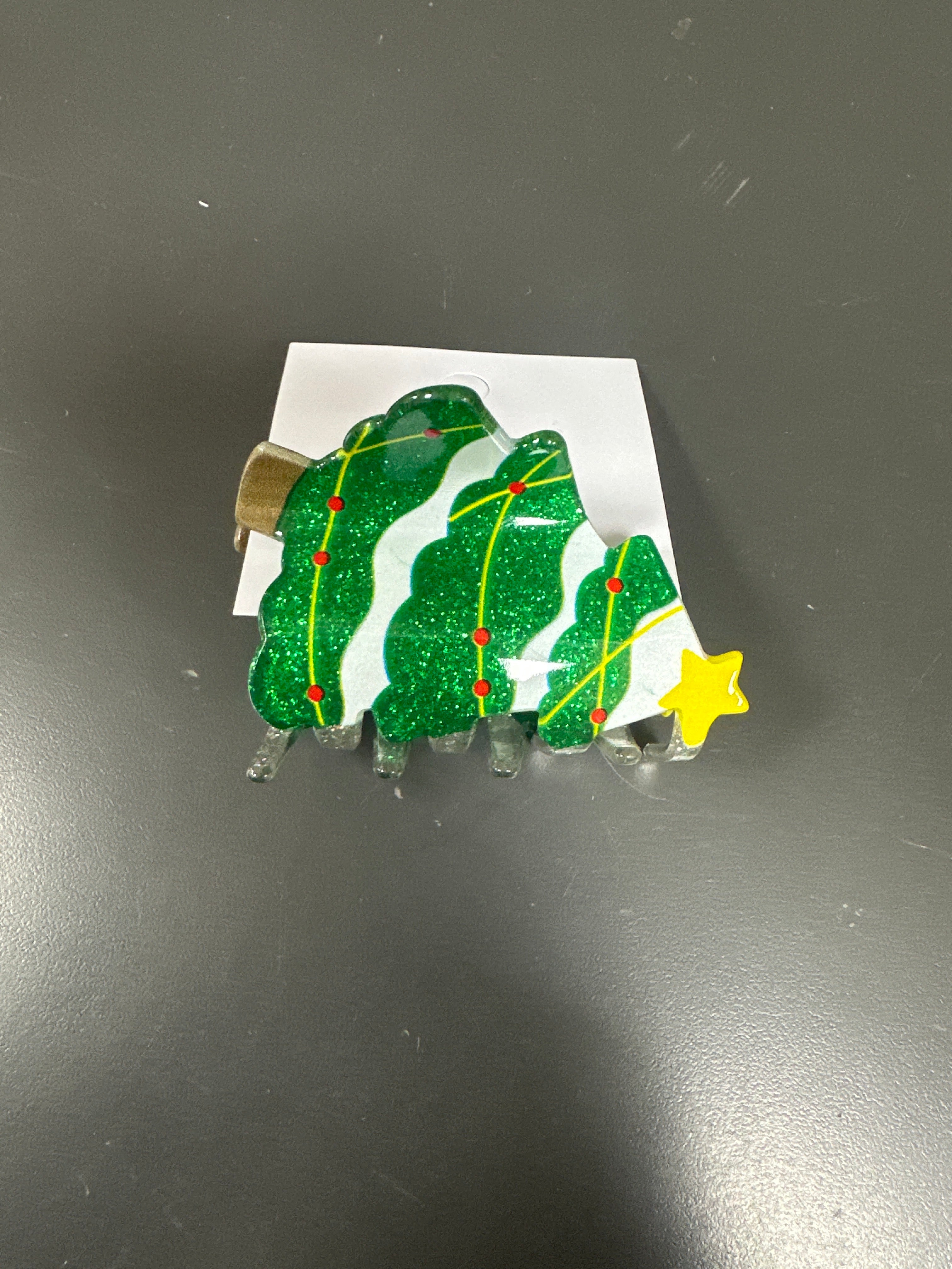 CHRISTMAS TREE HAIR CLIP