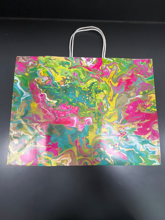 MARBLE SPLASH PAPER GIFT BAG