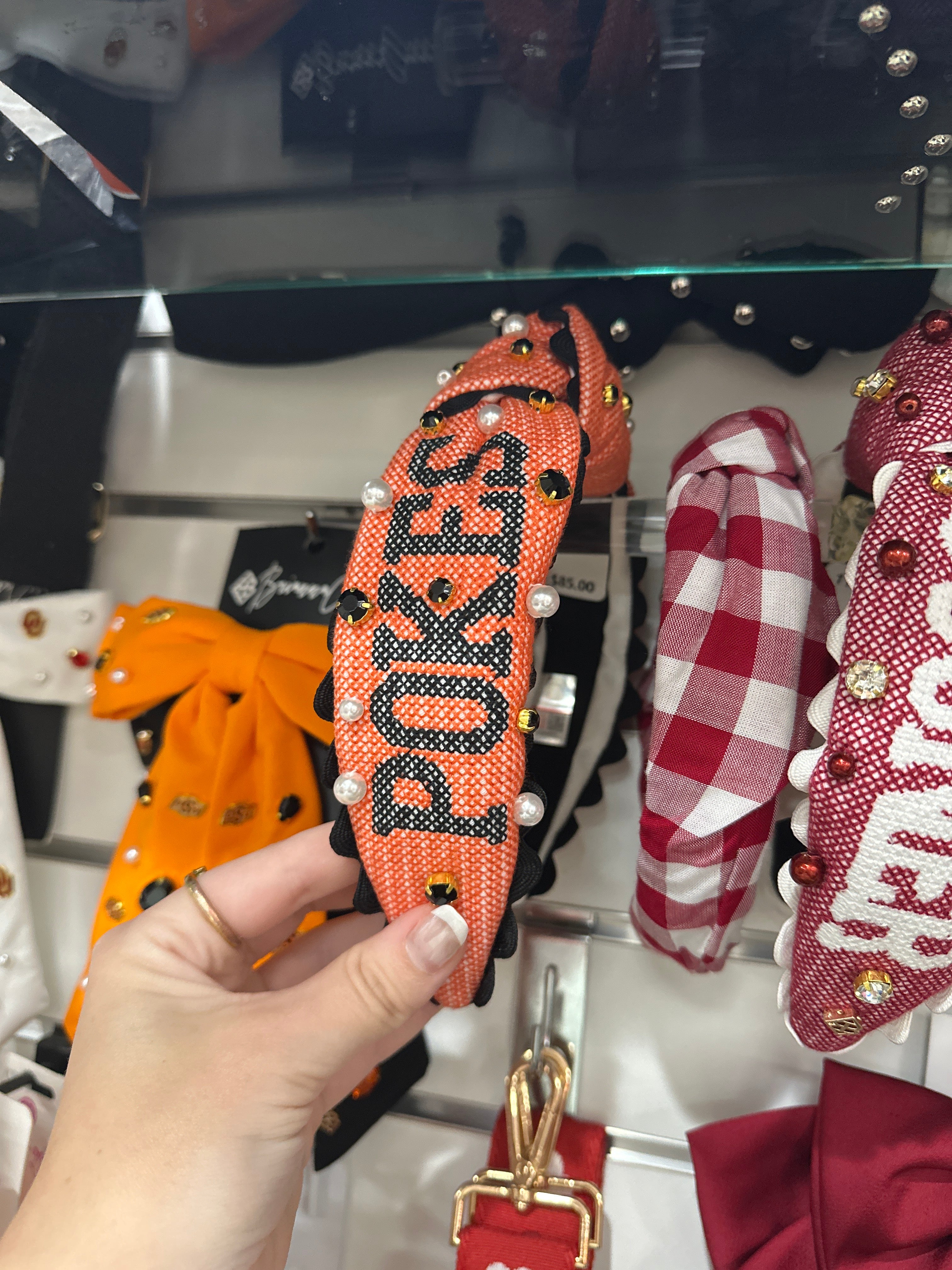 OKLAHOMA STATE POKES CROSS STITCH HEADBAND