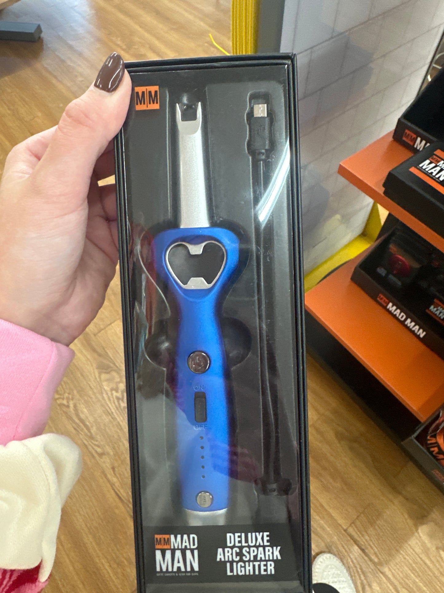 DELUXE ARC SPARK LIGHTER - BLUE