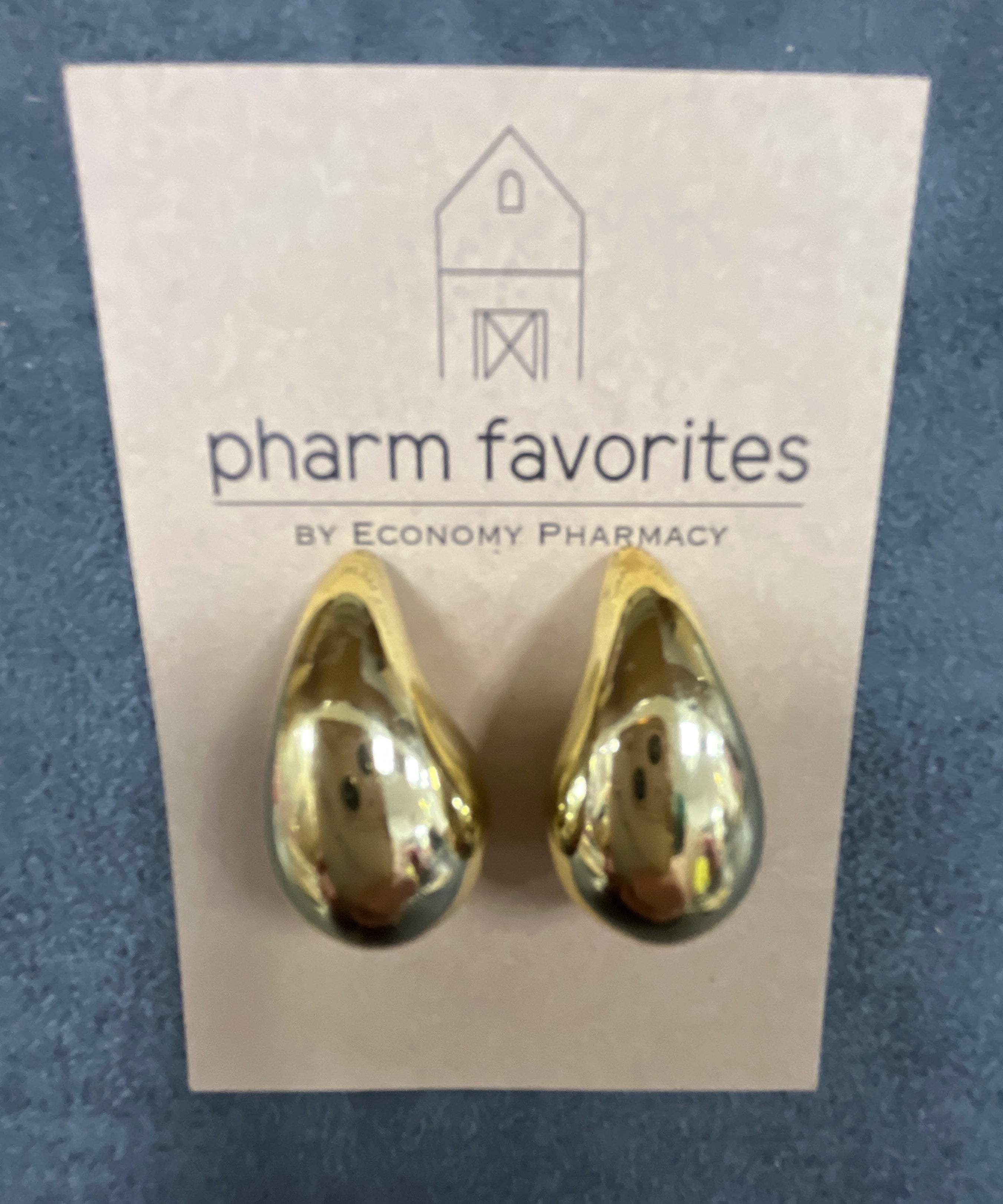 SHINY TEARDROP EARRINGS