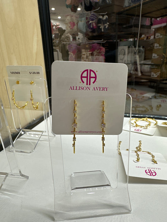 MAGIC WAND EARRINGS - CLEAR