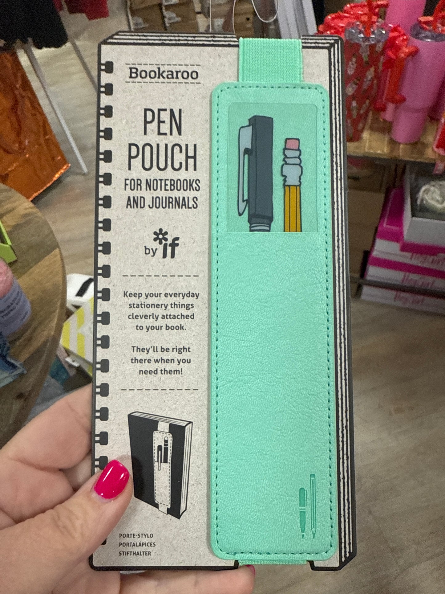 BOOKAROO PEN POUCH - TURQUOISE