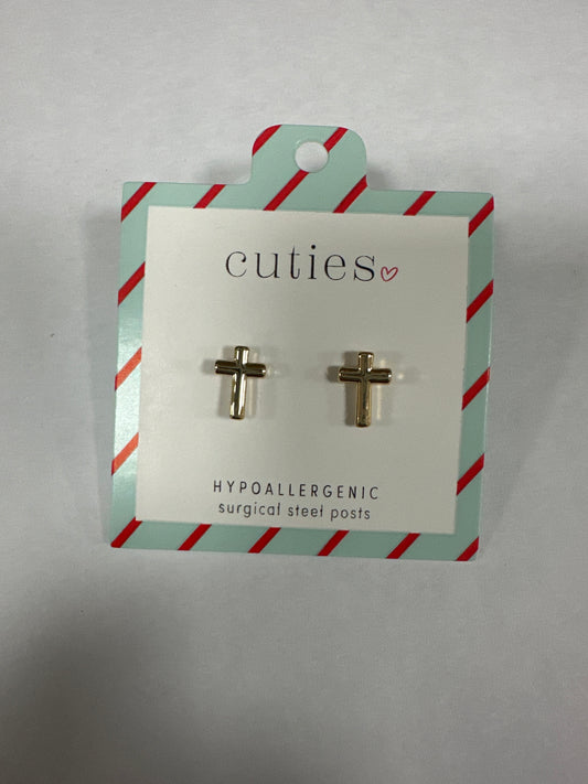 CLASSIC GOLD CROSSES EARRINGS