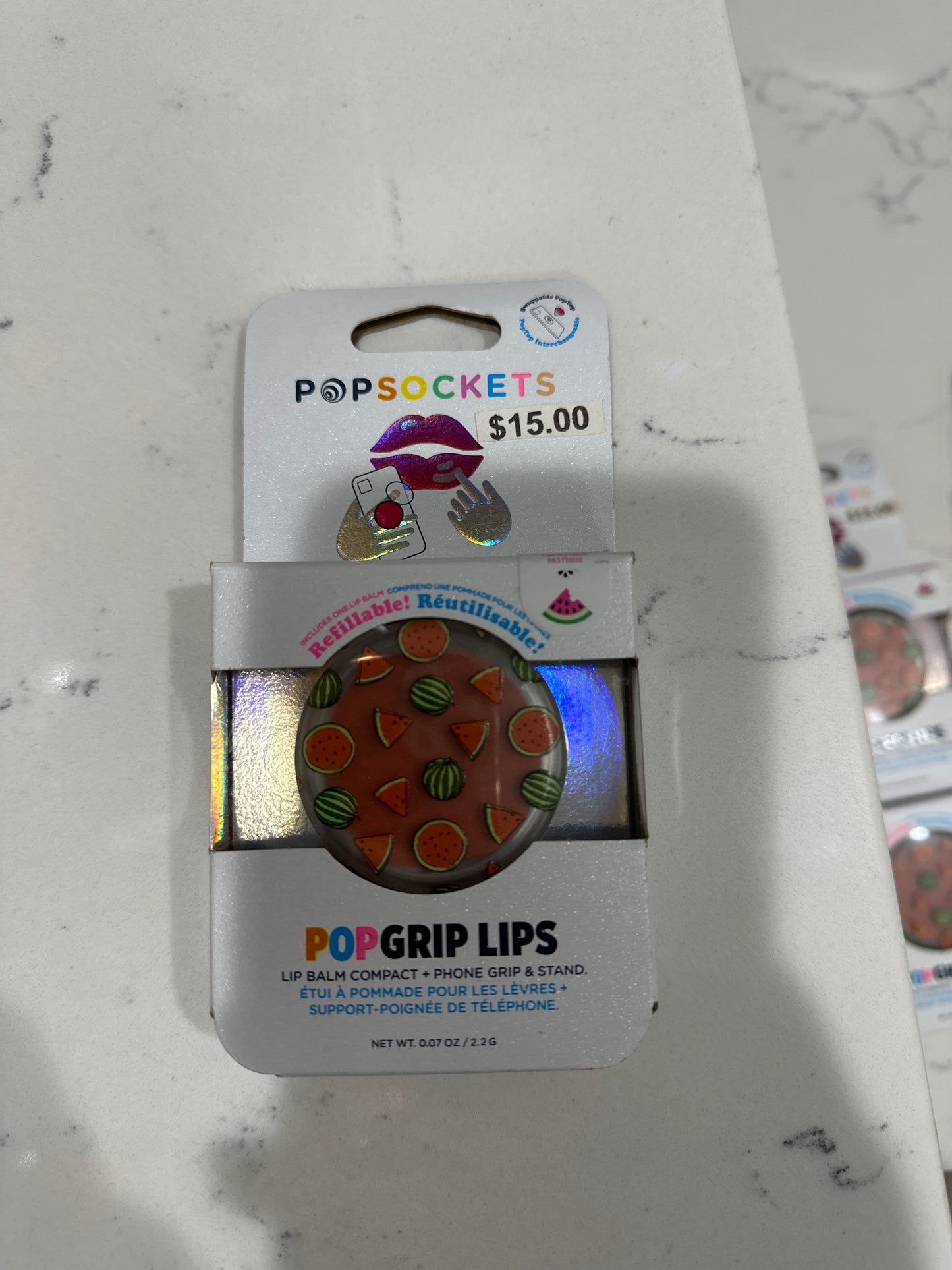 POPGRIP LIPS - WATERMELON