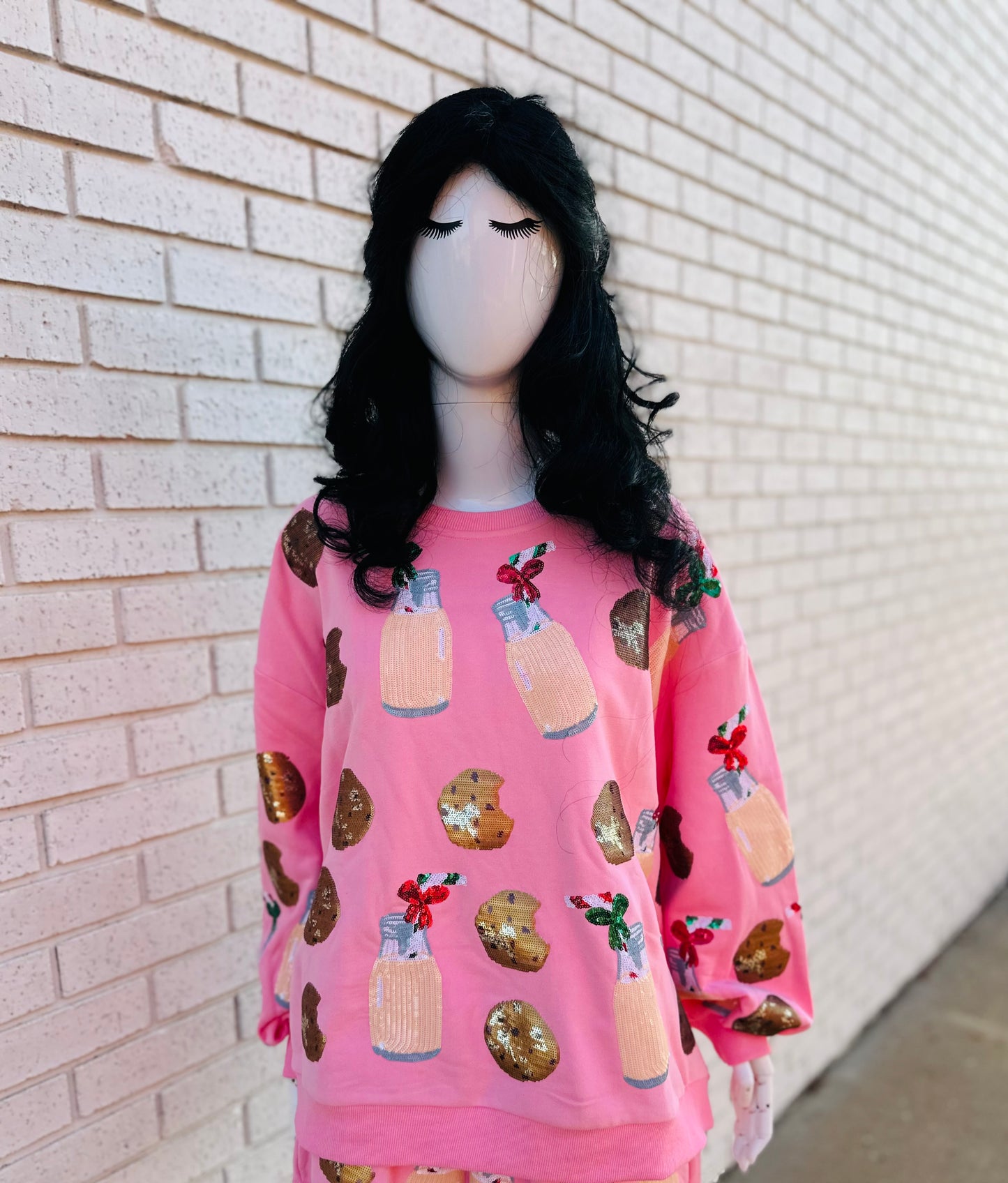 Light Pink Milk & Cookies Sweatshirt