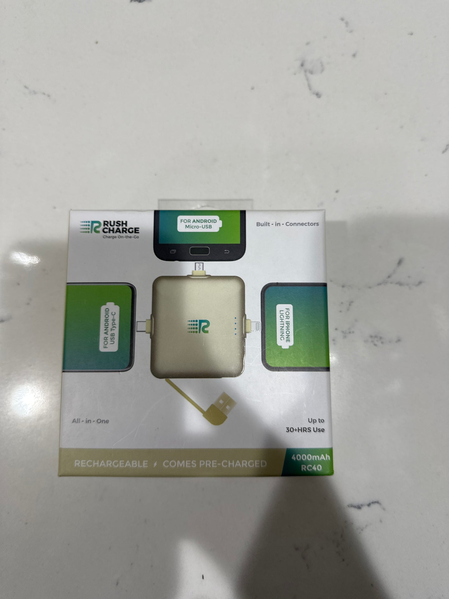 RUSH CHARGE ON THE GO ALL IN ONE