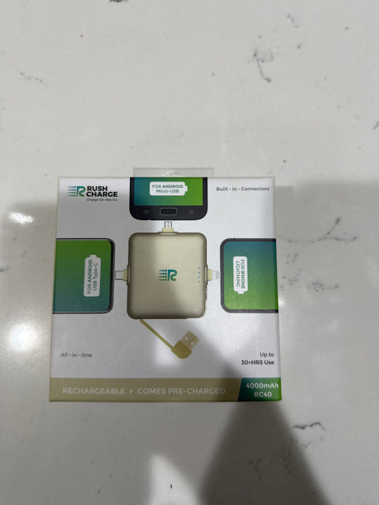 RUSH CHARGE ON THE GO ALL IN ONE