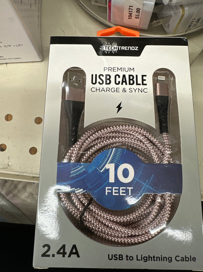 PREMIUM USB CABLE - CHARGE & SYNC - Pharm Favorites by Economy Pharmacy