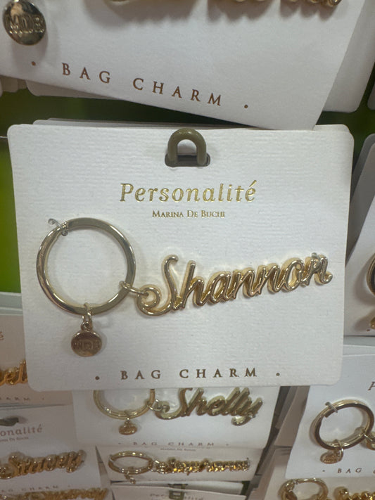 BAG CHARM KEYCHAIN - SHANNON