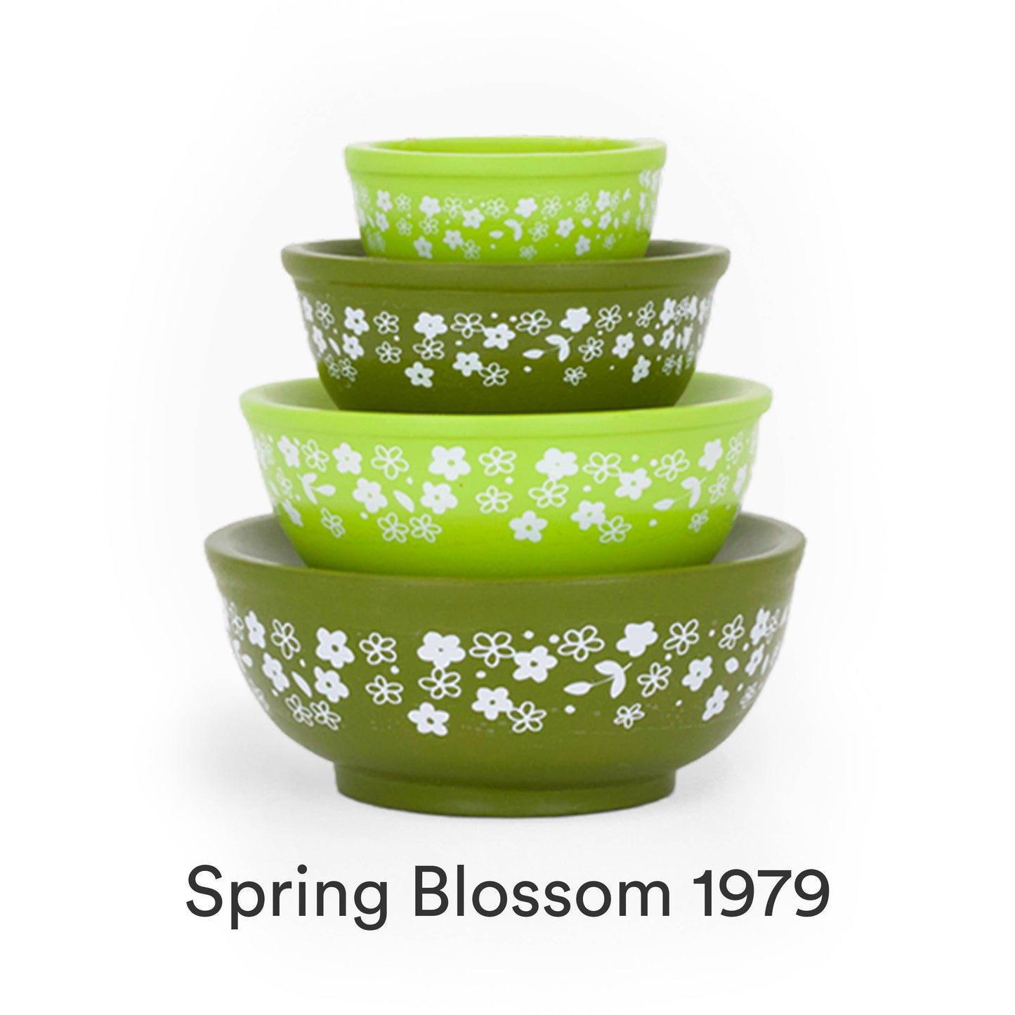 MINI PYREX-INSPIRED MIXING BOWLS STACKABLE DISPLAY SET