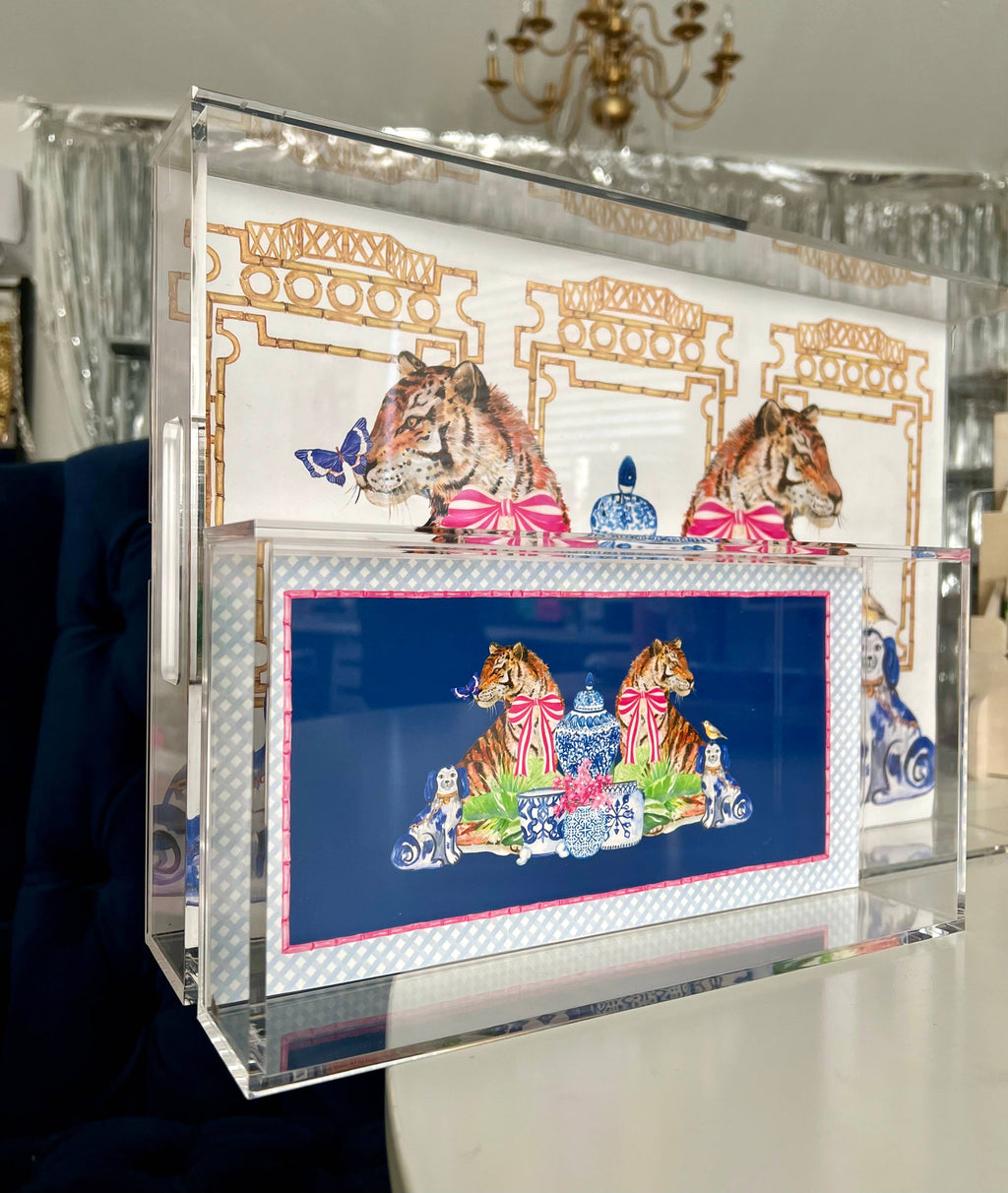 CHINOISERIE trinket tray insert set of 5