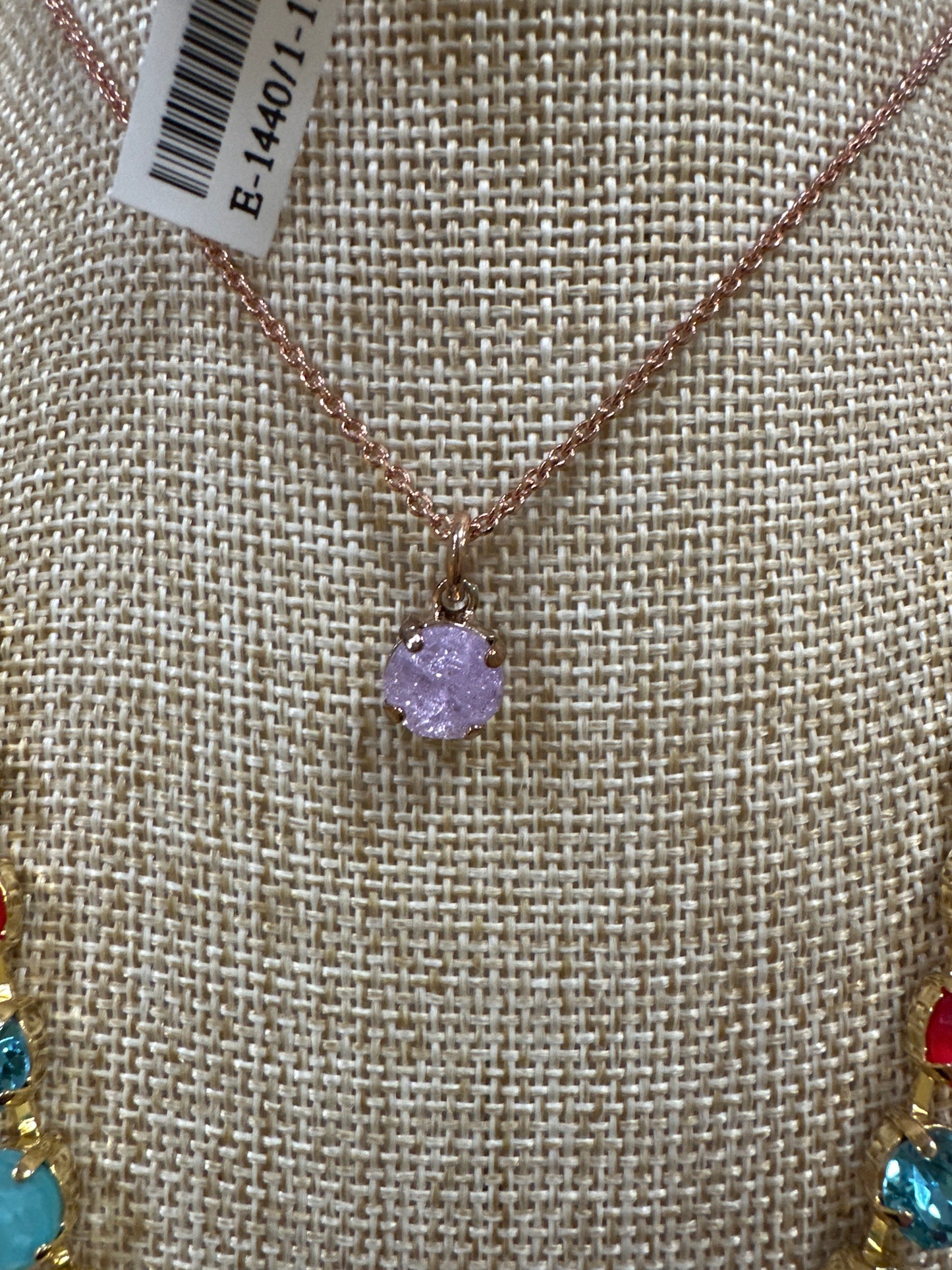 MARIANA RG NECKLACE - LAVENDER CRYSTAL