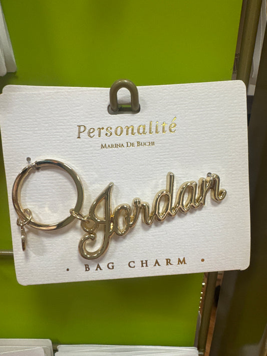 BAG CHARM KEYCHAIN - JORDAN