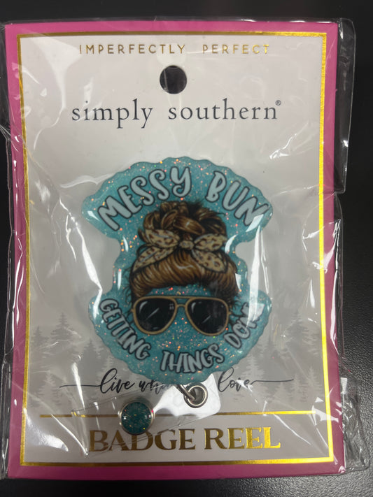 BADGE REEL - MESSY BUN