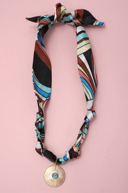 HANDMADE SCARF CHARM NECKLACE