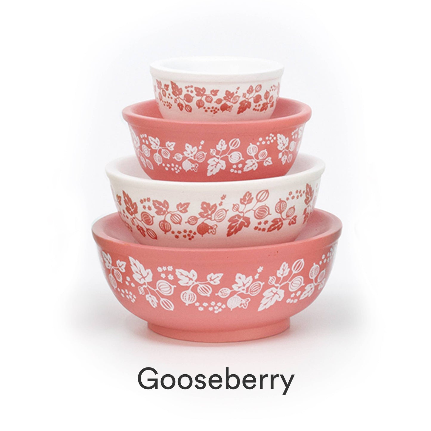 MINI PYREX-INSPIRED MIXING BOWLS STACKABLE DISPLAY SET