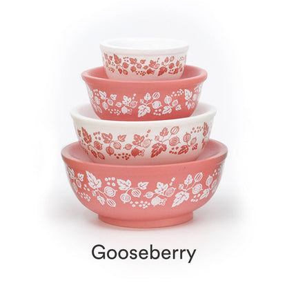 MINI PYREX-INSPIRED MIXING BOWLS STACKABLE DISPLAY SET