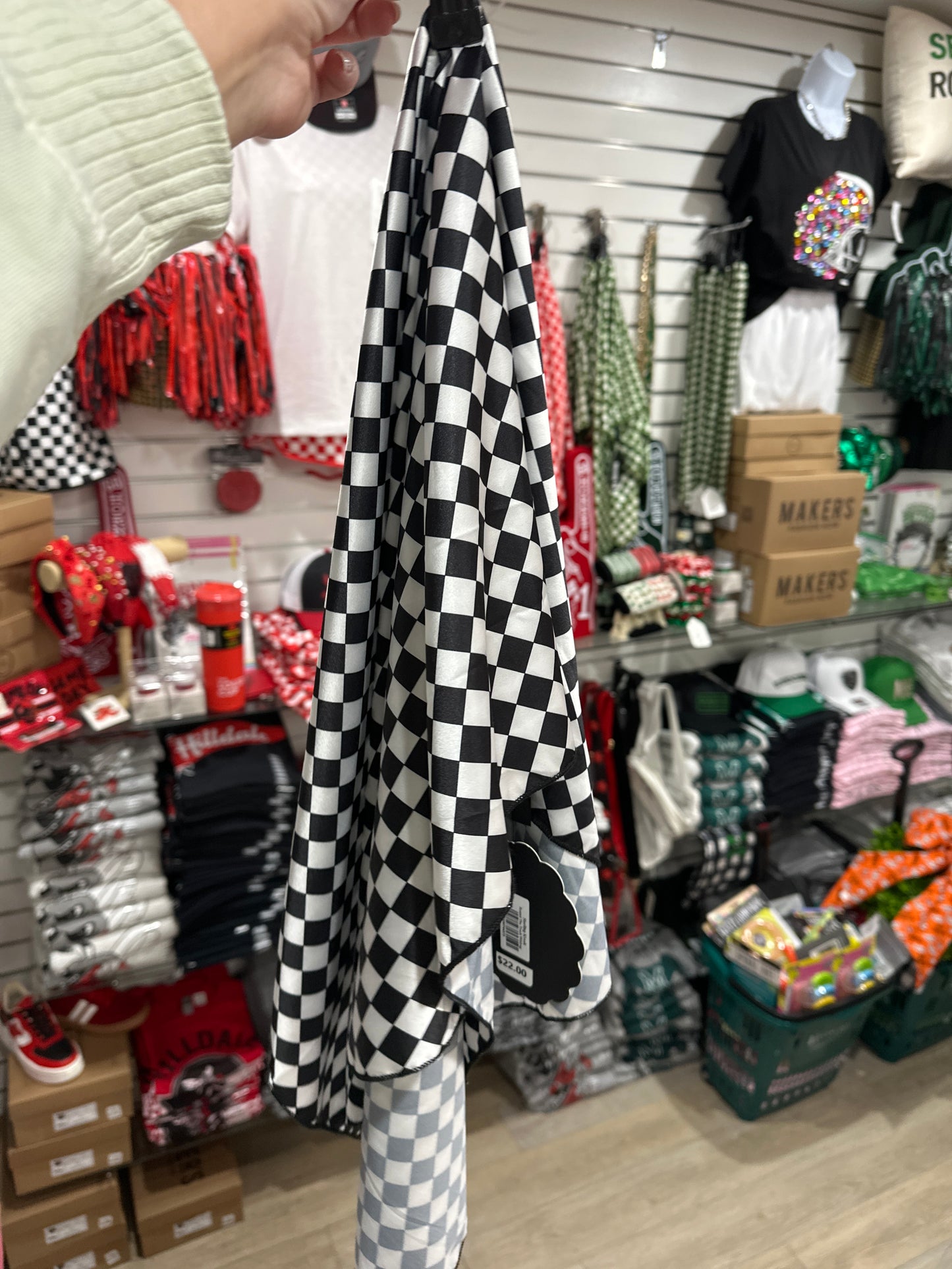 ROUND THE TRACK RALLY RAG - BLACK