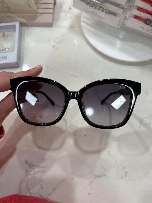 FREYR SUNGLASSES - AMBER - BLACK