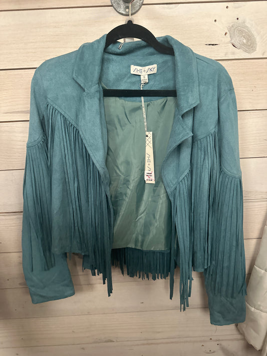 TURQUOISE 2PC FRINGE SET