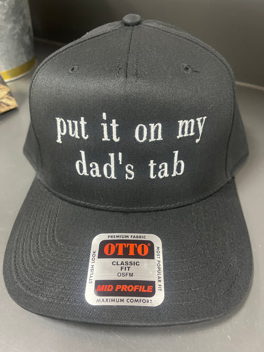 BLACK HAT - PUT IT ON MY DAD'S TAB