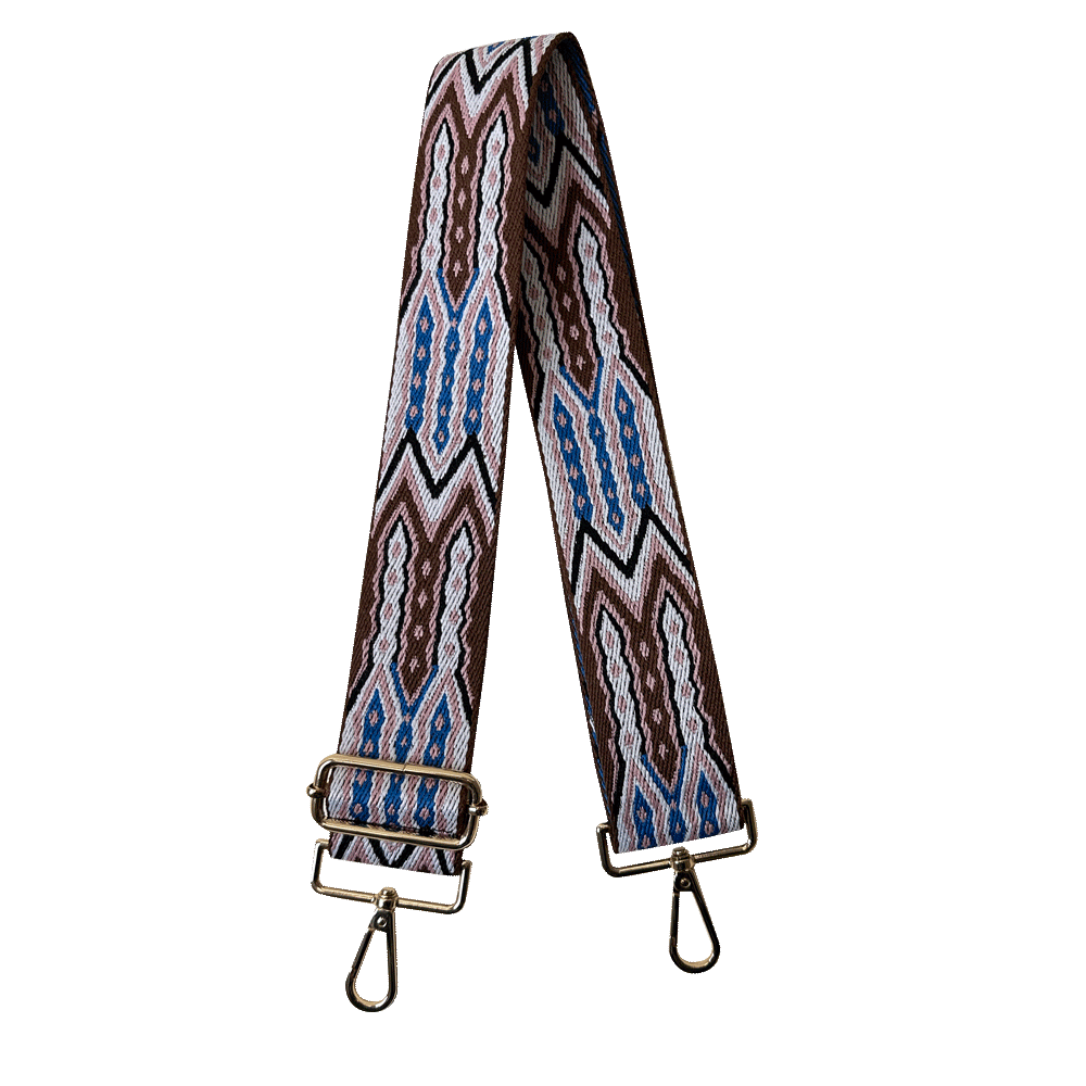 Mayan Print Interchangeable Woven Bag Strap