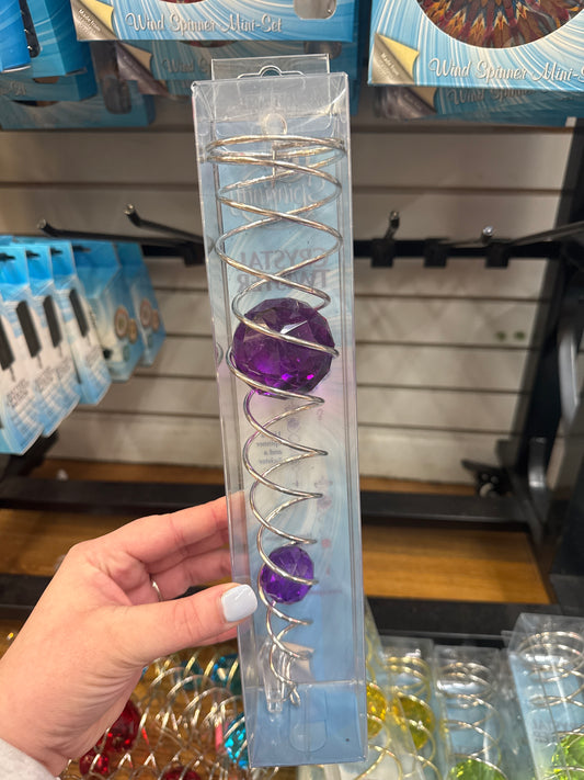 LARGE TWISTER (13") - SILVER/PURPLE