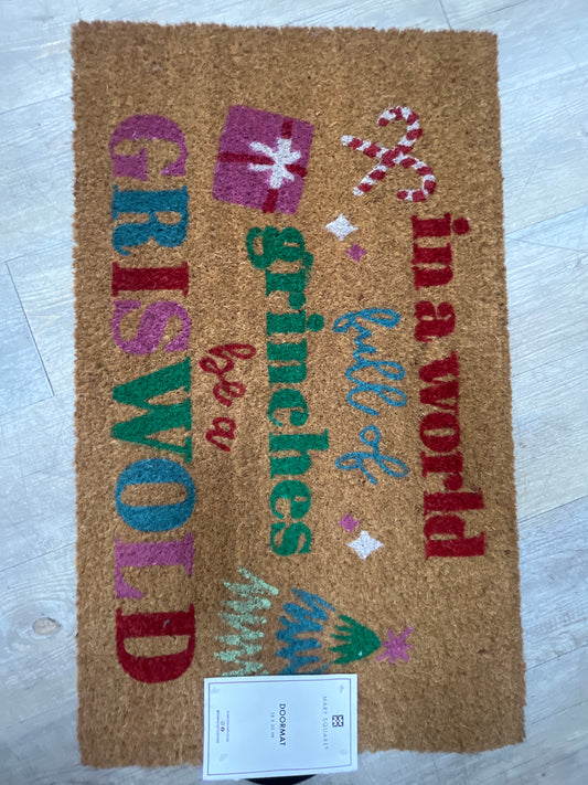 BE A GRISWOLD COIR DOOR MAT
