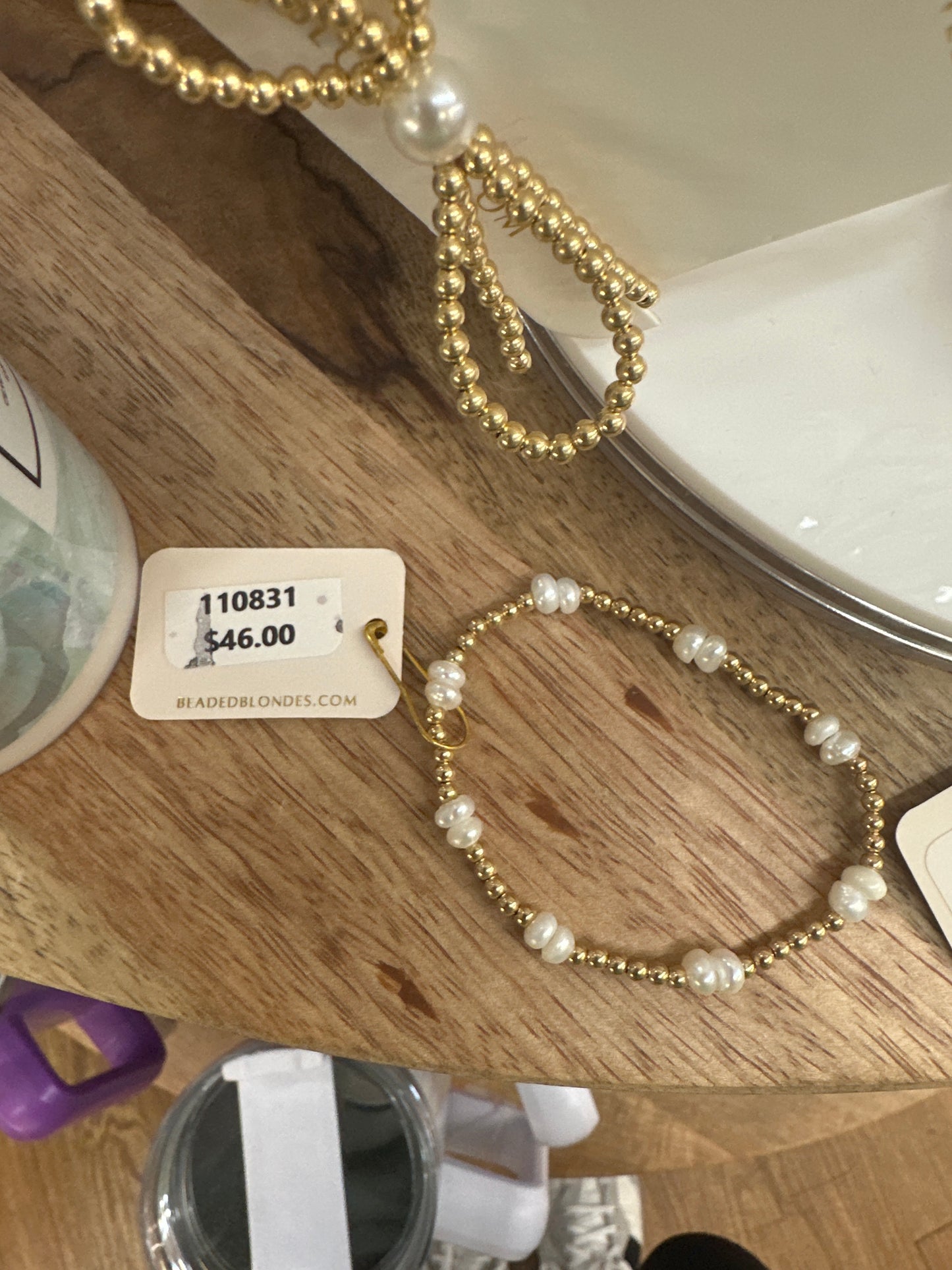 COASTAL BRACELET - GOLD & PEARL