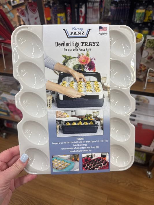 FANCY PANZ - DEVILED EGG TRAY - WHITE