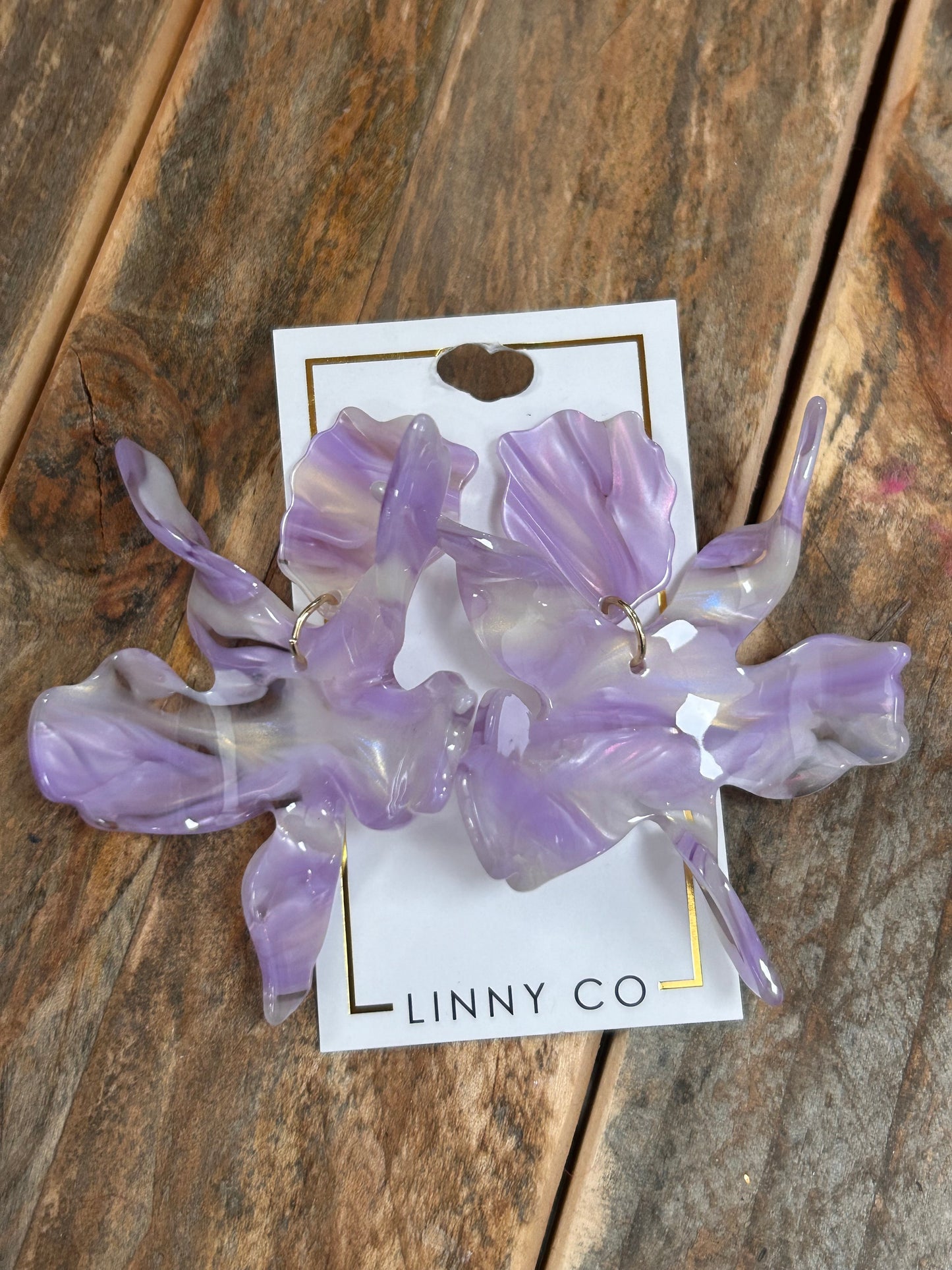 FLORA EARRINGS - LAVENDER FIELDS