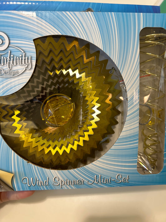 MINI SET WITH TAIL- CRYSTAL GOLD SPLASH