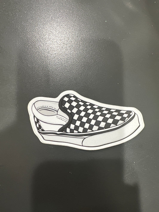 CHECKER SLIP-ON STICKER