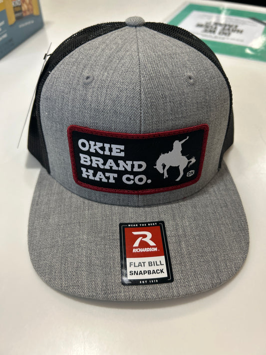 OKIE HAT- BRONC-GRAY/BLACK