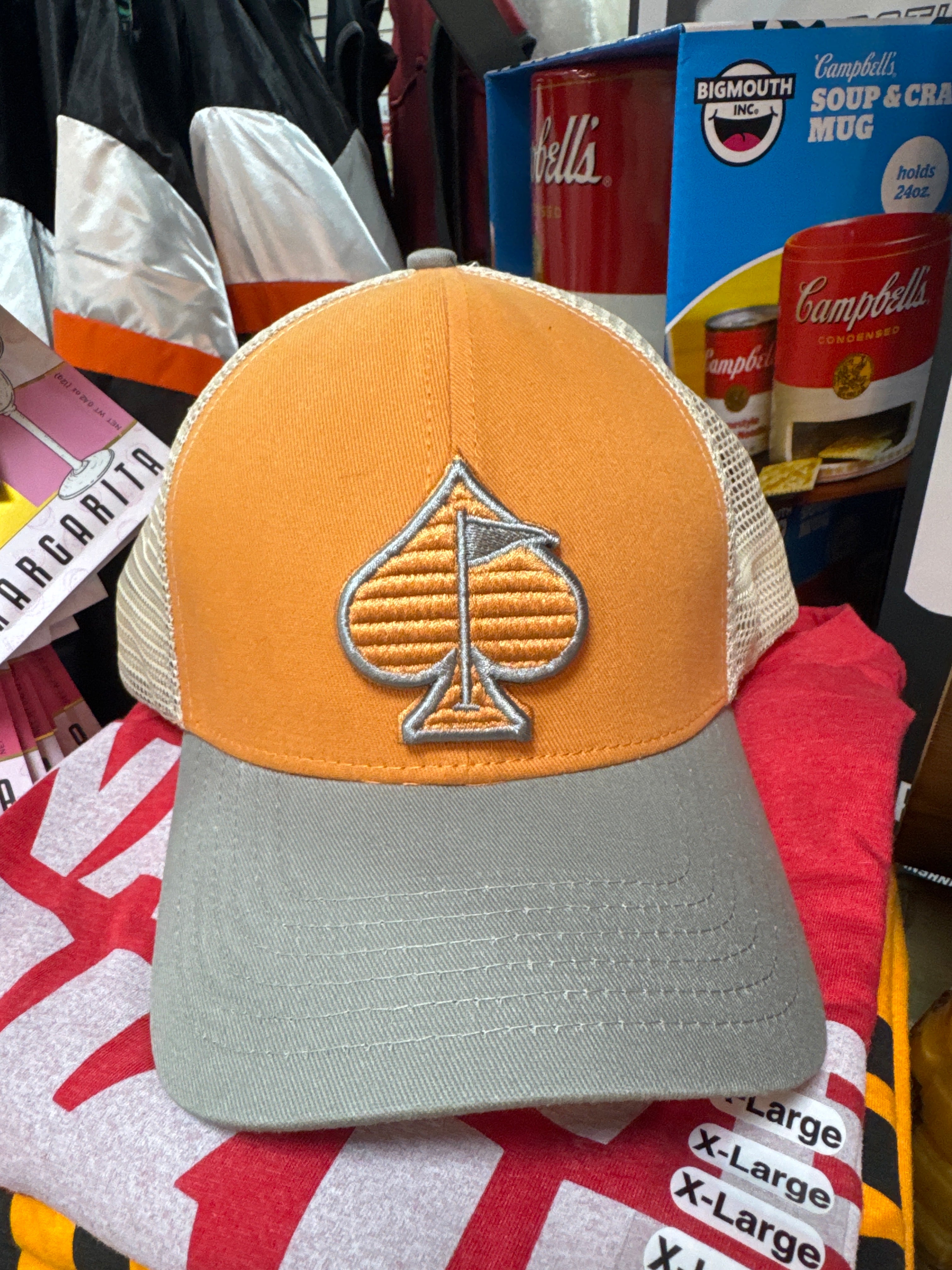 TRUCKER SPADE HAT - ORANGE