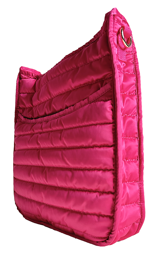 Everly Quilted Puffy Messenger-ASSORTED