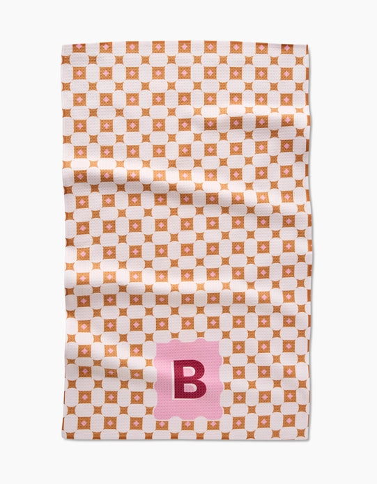 GEOMETRY KITCHEN TEA TOWEL - MONOGRAM